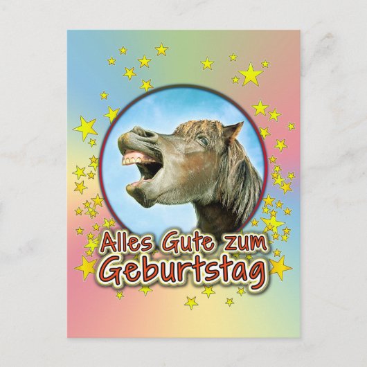 Alles Gute zum Geburtstag Postkarte (Vorderseite)