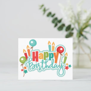 Alles Gute zum Geburtstag Postkarte