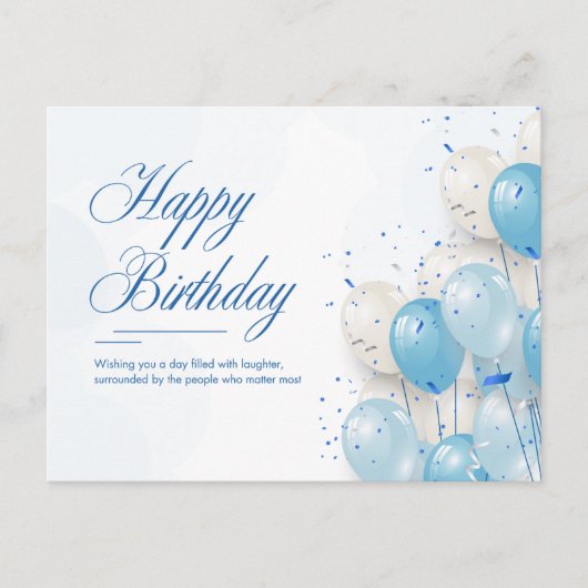 Alles Gute zum Geburtstag Postkarte (Vorderseite)