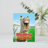 Alles Gute zum Geburtstag Postkarte (Stehend Vorderseite)