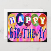 Alles Gute zum Geburtstag Postkarte (Vorne/Hinten)