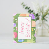 Alles Gute zum Geburtstag! Postkarte (Stehend Vorderseite)