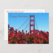 Alles Gute zum Geburtstag! Postkarte (Vorne/Hinten)