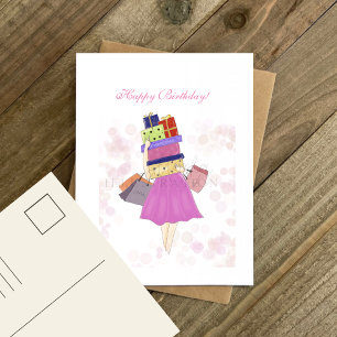 Alles Gute zum Geburtstag,  Postkarte
