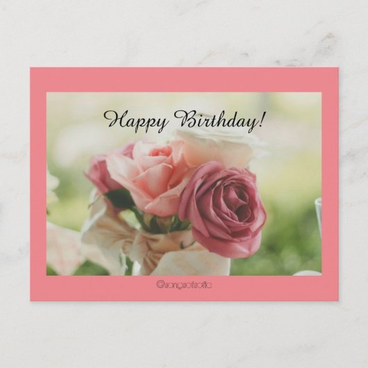 Alles Gute zum Geburtstag! Postkarte (Vorderseite)