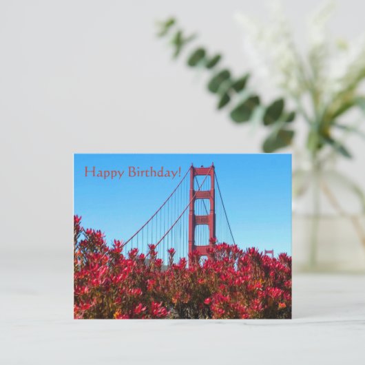 Alles Gute zum Geburtstag! Postkarte (Stehend Vorderseite)