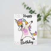 Alles Gute zum Geburtstag Postkarte (Stehend Vorderseite)