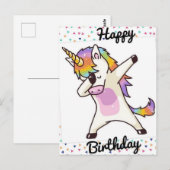 Alles Gute zum Geburtstag Postkarte (Vorne/Hinten)