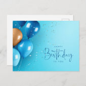 Alles Gute zum Geburtstag Postkarte (Vorne/Hinten)