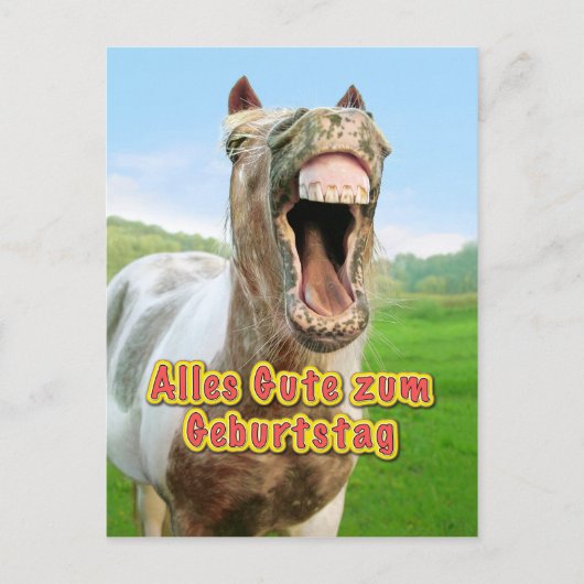 Alles Gute zum Geburtstag Postkarte (Vorderseite)