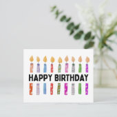 ALLES GUTE ZUM GEBURTSTAG POSTKARTE (Stehend Vorderseite)