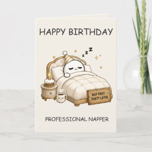 Alles Gute zum Geburtstag Professioneller Schläfer Karte