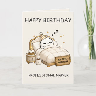 Alles Gute zum Geburtstag Professioneller Schläfer Karte