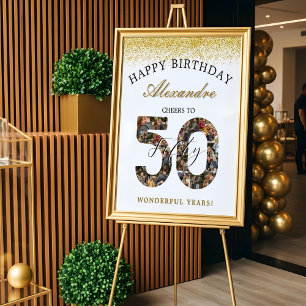 Alles Gute zum Geburtstag – Prost auf 50 Jahre Fot Poster