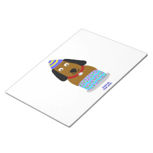 Alles Gute zum Geburtstag Pup Notepad (27,9 cm x 2 Notizblock
