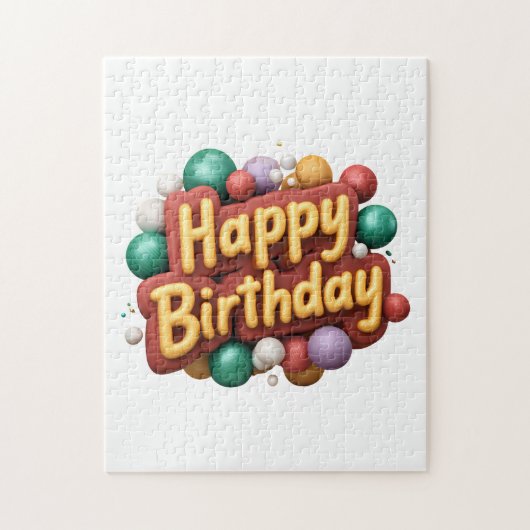 Alles Gute zum Geburtstag Puzzle (Vertikal)