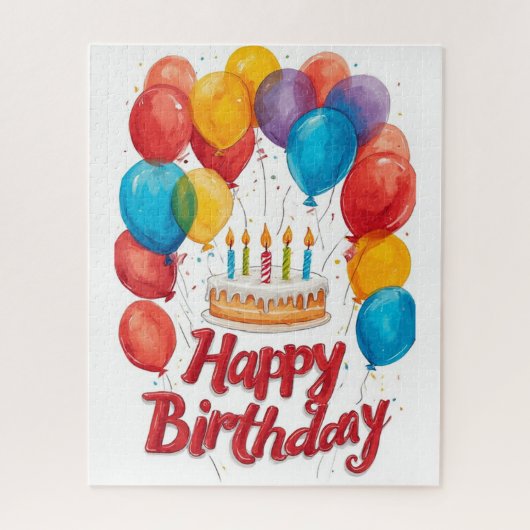 Alles Gute zum Geburtstag Puzzle (Vertikal)