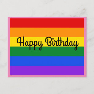 Alles Gute zum Geburtstag Regenbogen #1 Postkarte
