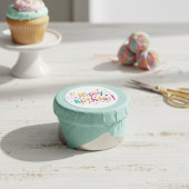 Alles Gute zum Geburtstag (Retro) Runder Aufkleber