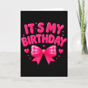 Alles Gute zum Geburtstag Rosa, Schleifen Herzen S Karte