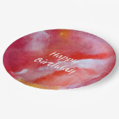 Alles Gute zum Geburtstag Rosa Teller (Schrägansicht)