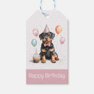 Alles Gute zum Geburtstag Rottweiler Hund Geschenkanhänger