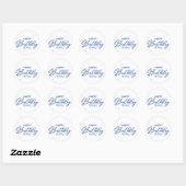 Alles Gute zum Geburtstag Rund Sticker (Blatt)