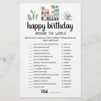 Alles Gute zum Geburtstag rund um die Welt
