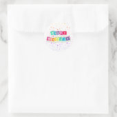 Alles Gute zum Geburtstag Runder Aufkleber (Tasche)