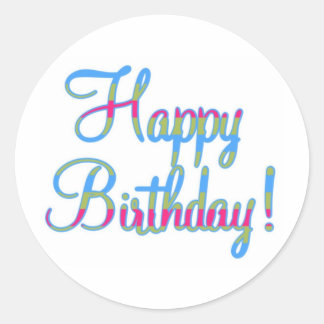 Alles Gute zum Geburtstag!! Runder Aufkleber