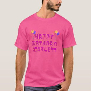 Alles Gute zum Geburtstag Scarlett Funny Girl T-Shirt
