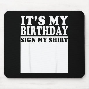 Alles Gute zum Geburtstag Schild Mein Bday Party L Mousepad