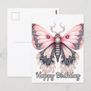Alles Gute zum Geburtstag Schöne Ruhende Schmetter Postkarte
