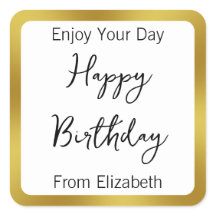 Alles Gute zum Geburtstag Schwarz-weiß und Gold au