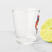 Alles Gute zum Geburtstag! Schwarze Frau, Balloons Schnapsglas (Links)