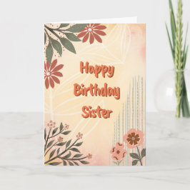 Alles Gute zum Geburtstag Schwester Karte