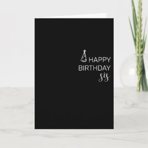 Alles Gute zum Geburtstag Schwester minimalistisch Karte