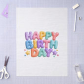 Alles Gute zum Geburtstag Seidenpapier (Basteln)