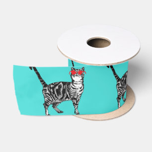 Alles Gute zum Geburtstag Sie Cool Tabby Cat Mens Satinband