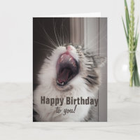 Alles Gute zum Geburtstag! Sie sang laut. (Grußkar