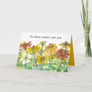 Alles Gute zum Geburtstag, Sie sehen jedes Jahr li Karte