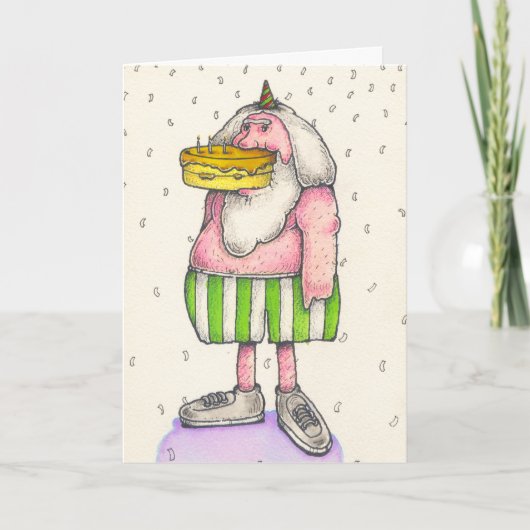 Alles Gute zum Geburtstag Sie Tier Karte (Vorderseite)