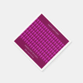 Alles Gute zum Geburtstag, Silhouette Djembe Drum Serviette (Ecke)