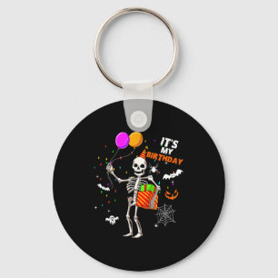 Alles Gute zum Geburtstag Skelett Frohe Halloween Schlüsselanhänger