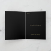 Alles Gute zum Geburtstag Skript Name Schwarz Gold Karte (Innenseite)