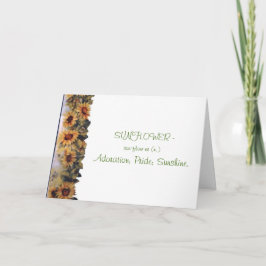 Alles Gute zum Geburtstag/Sonnenblume Karte