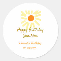 Alles Gute zum Geburtstag Sonnenschein gelbe orang