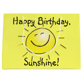 Alles Gute zum Geburtstag, Sonnenschein! Große Geschenktüte (Vorderseite)