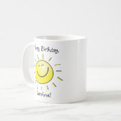 Alles Gute zum Geburtstag, Sonnenschein! Kaffeetasse (Vorderseite Links)