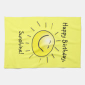 Alles Gute zum Geburtstag, Sonnenschein! Küchentuch (Horizontal)